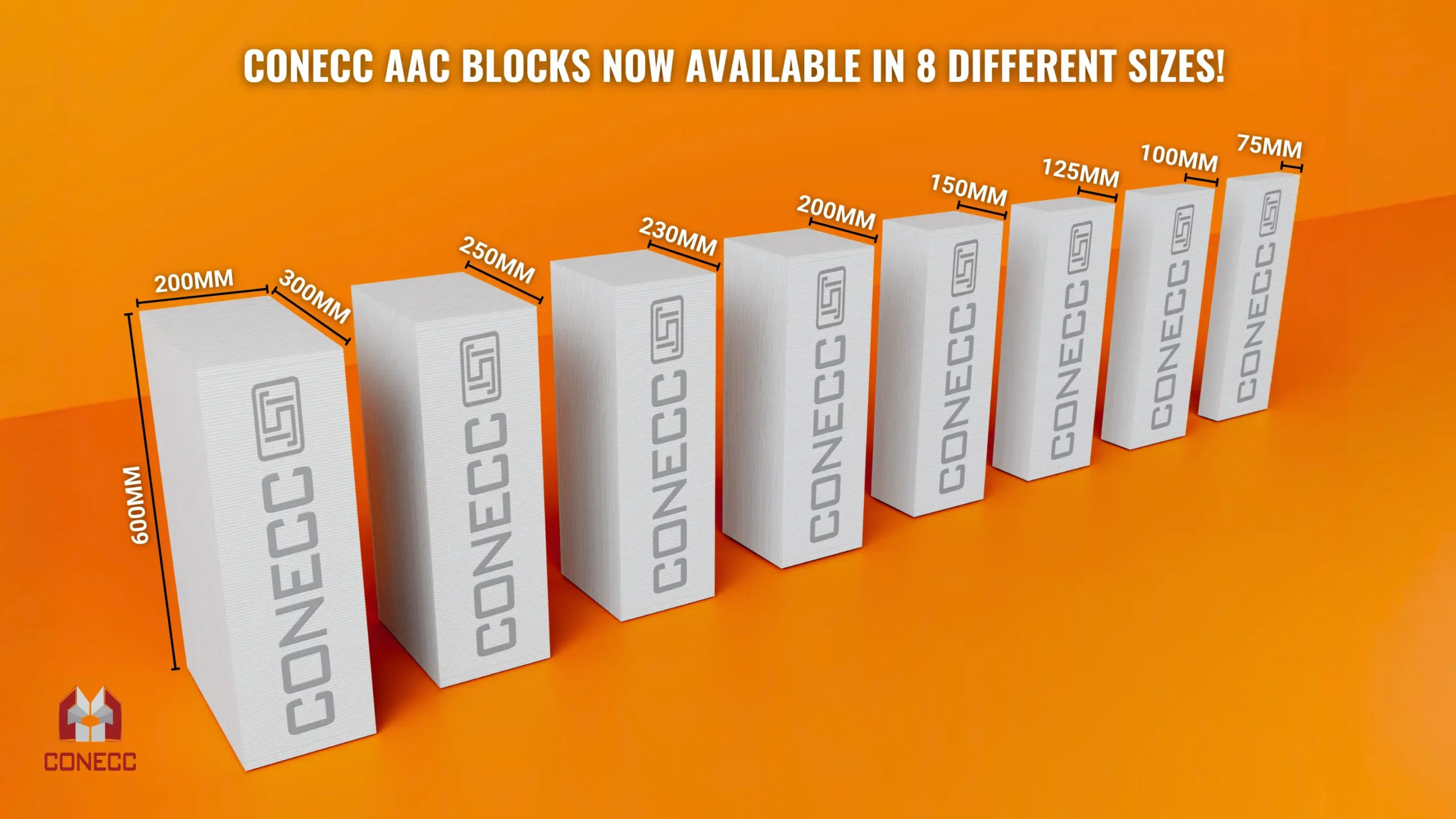 CONECC AAC BLOCKS SIZES